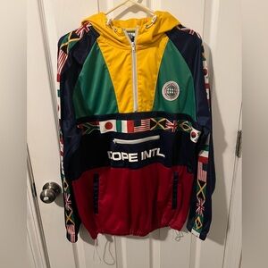 Dope Quarter Zip Vintage Y2K Hoodie Size Large